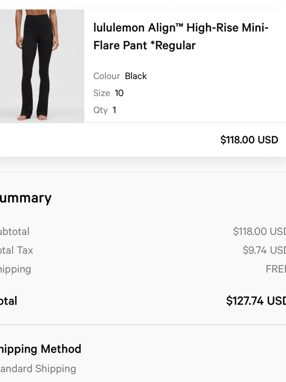 lululemon athletica Align™ High-Rise Mini-Flare Pant - Black